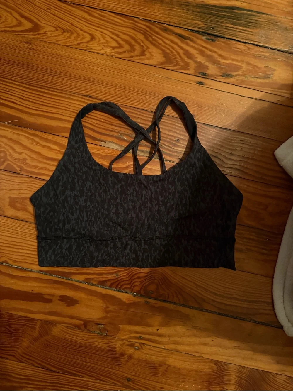 lululemon athletica Black Cross-Back Sports Bra